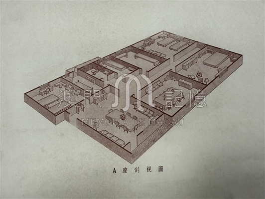 國華大廈A座剖視圖